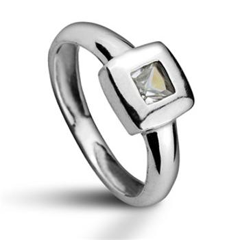 Šperky4U Stříbrný prsten se zirkonem, vel. 51 - velikost 51 - CS2010-51