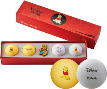 Volvik Vivid Lite Disney Characters 4 Pack Golf Balls Winnie The Pooh Golfové míčky