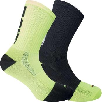 Fila SPORT UNISEX 2P Sportovní běžecké ponožky, černá, velikost 43-46