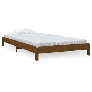 Stohovatelná postel medově hnědá 80 × 200 cm masivní borovice, 820400 (820400)