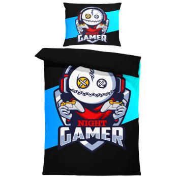 Povlečení Night gamer (Rozměr : 1x140/220 + 1x90/70)