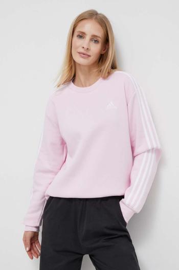 Mikina adidas dámská, růžová barva, s aplikací, IM0209