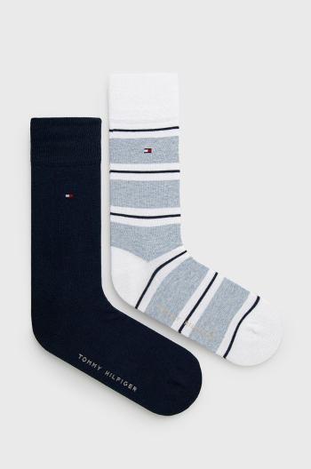Ponožky Tommy Hilfiger (2-pack) pánské, tmavomodrá barva