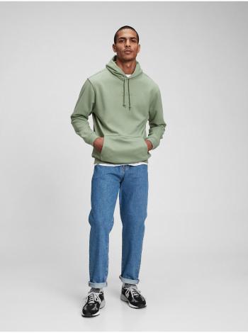 Zelená pánská mikina fleece pocket hoodie