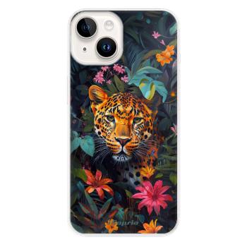 Odolné silikonové pouzdro iSaprio - Flower Jaguar - iPhone 15 Plus