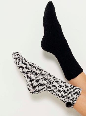 Sada dvou ponožek v černé a bílé barvě CAMAIEU