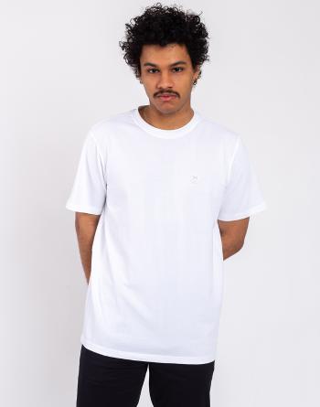 Tričko Knowledge Cotton LOKE badge tee 1010 Bright White