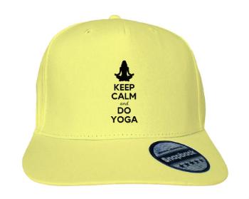 Kšiltovka Snapback Rapper Keep calm and do yoga