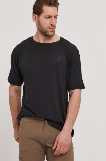 Tričko Wrangler černá barva, hladké