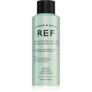 REF Weightless Volume Refreshing Mousse pěnový suchý šampon pro objem 200 ml