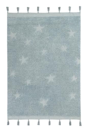 Lorena Canals koberce Bio koberec kusový, ručně tkaný Hippy Stars Aqua Blue - 120x175 cm Modrá