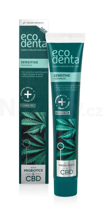 Ecodenta Sensitive CBD&Probiotics zubní pasta 75 ml