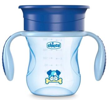 Chicco Hrneček Perfect 360 s držadly 200 ml modrý 12m+