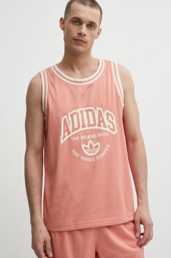 Tričko adidas Originals růžová barva, IS2899