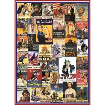 Eurographics Puzzle Plakáty z 1. a 2. světové války 1000 dílků (628136609371)