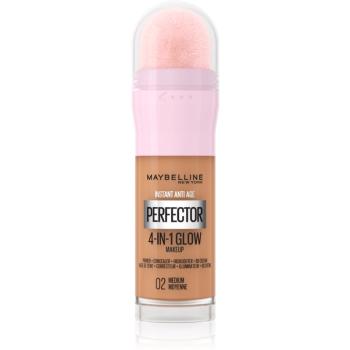 Maybelline Instant Age Rewind Perfector 4-in-1 Glow rozjasňující make-up pro přirozený vzhled odstín 02 Medium 20 ml