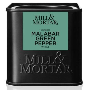 Bio zelený pepř MALABAR 25 g, celý, Mill & Mortar