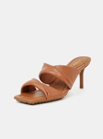 Hnědé kožené sandálky ALDO Galendra