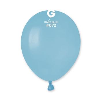 Balónek latexový GEMAR 13 cm – Světle modrá - Baby modrá, 1 KS - SMART