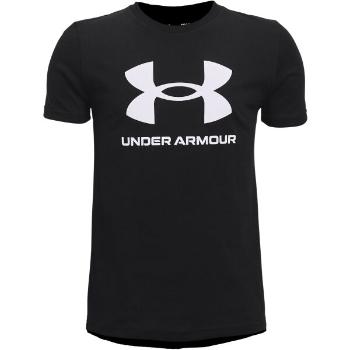 Under Armour SPORTSTYLE LOGO Chlapecké triko, černá, velikost