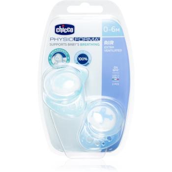 Chicco Physio Air Silicone Boy dudlík 0-6 m 2 ks