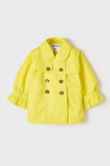 Dětský kabát Mayoral žlutá barva