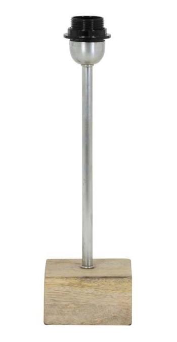 Stříbrná kovová základna ke stolní lampě Ternate - 10*10*27 cm / E27 7033774