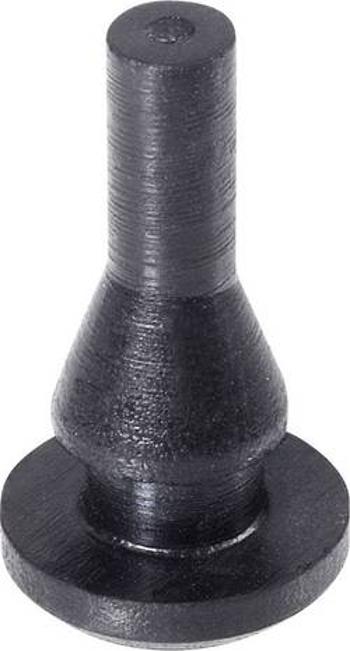 Tlumicí přístrojová nožička se západkou PB Fastener 1283-01, (Ø x v) 8 mm x 14.7 mm, černá, 1 ks