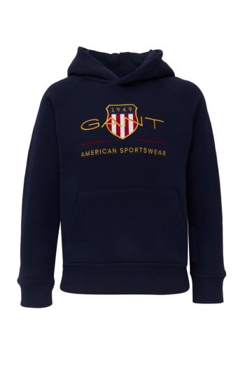 MIKINA GANT ARCHIVE SHIELD HOODIE modrá 176