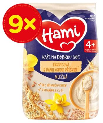 Hami mléčná kaše krupicová s vanilkovou příchutí 9x210g