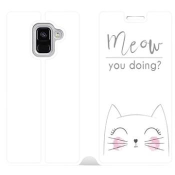 Flipové pouzdro na mobil Samsung Galaxy A8 2018 - M098P Meow you doing? (5903226065752)