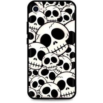 TopQ Kryt LUXURY iPhone SE 2022 pevný Skulls 74079 (Sun-74079)