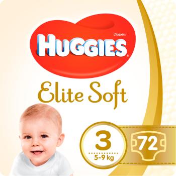 Huggies ® Elite Soft 3 72 ks