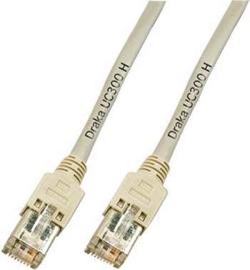 Síťový kabel RJ45 DRAKA K8452.10, CAT 5e, F/UTP, 10.00 m, šedá