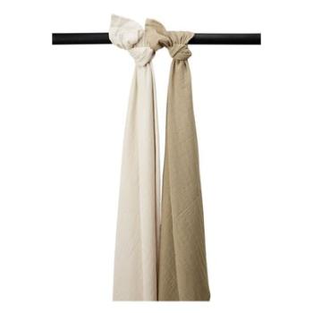 Meyco sand Zavinovačky 2-pack soft /taupe 120 x 120 cm