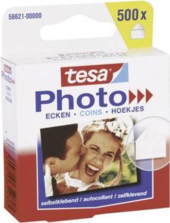 Tesa® Photo Corners 500 Pieces (š x v) 17 mm x 19 mm transparentní 56621 tesa Množství: 500 ks