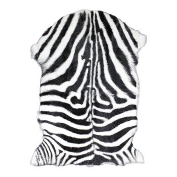 Bílo černá dekorativní kožešina Zebra z kozí kůže - 60*90*2cm QXVGZB