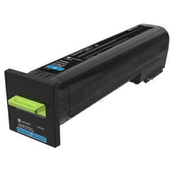 LEXMARK 72K2XCE - originální toner, azurový, 22000 stran