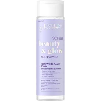 Eveline Cosmetics Beauty & Glow Acid Power! rozjasňující a hydratační pleťové tonikum 200 ml