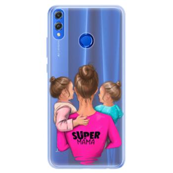 Silikonové pouzdro iSaprio - Super Mama - Two Girls - Huawei Honor 8X