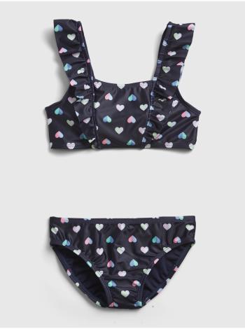 Modré holčičí dětské plavky heart bikini