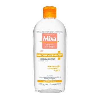 Mixa Niacinamide Glow Micellar Water 400 ml micelární voda pro ženy na rozjasnění pleti; na unavenou pleť