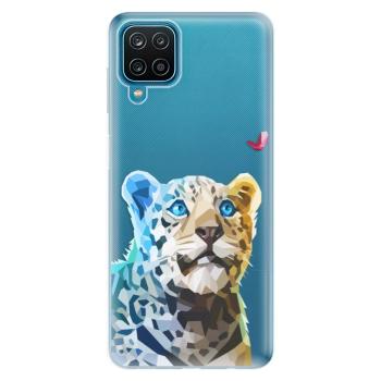 Odolné silikonové pouzdro iSaprio - Leopard With Butterfly - Samsung Galaxy A12