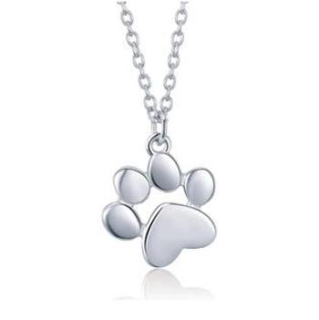 Šperky4U Stříbrný náhrdelník psí tlapička - NB-2103-ST