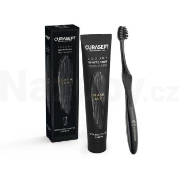 Curasept Luxury Black zubní pasta 75 ml + zubní kartáček