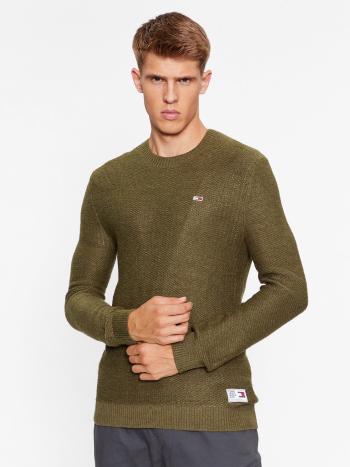 Tommy Jeans pánský khaki svetr - XXL (MR1)