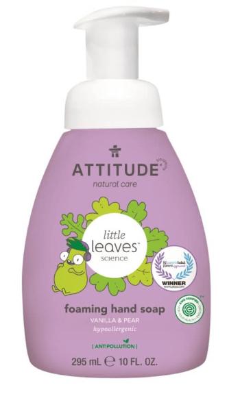 Attitude Dětské pěnivé mýdlo na ruce Little Leaves s vůní vanilky a hrušky 295 ml