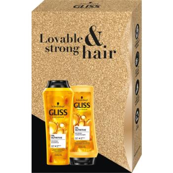 Schwarzkopf Gliss Oil Nutritive dárková sada (pro nepoddajné a krepatějící se vlasy)