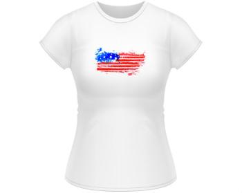 Dámské tričko Classic USA water flag