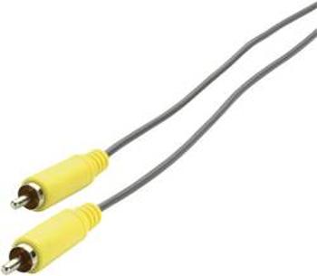 Propojovací audio kabel SpeaKa Professional, cinch zástrčka ⇔ cinch zástrčka, žlutá/šedá, 3 m